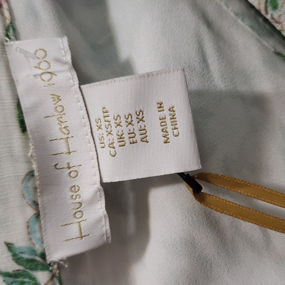 House of Harlow 1960 NWT Floral Tiered Chiffon Maxi Dress, XS - Picture 3 of 10